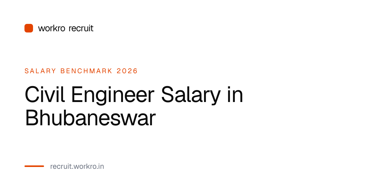 Civil Engineer Salary in Bhubaneswar India 2026 | workro